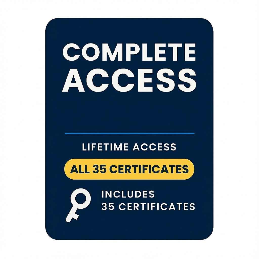 35 Verified Travel Certificates — Official Lifetime Access