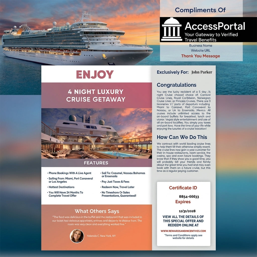 35 Verified Travel Certificates — Official Lifetime Access